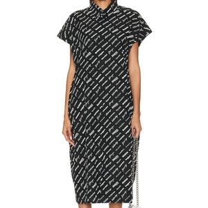 Brand new Balenciaga Lunar New year All over logo collar dress.